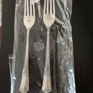 Mud Pie Bride and Groom Wedding Cake Forks